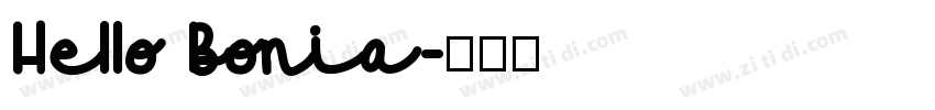 Hello Bonia字体转换